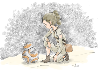 Rey and BB-8 of Star Wars as well